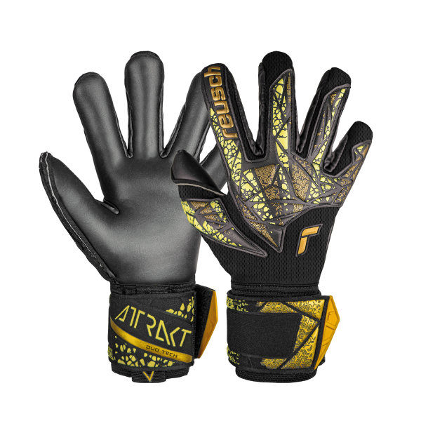 Reusch Attrakt Duo Finger Support 5470050 7739 schwarz gelb gold 1